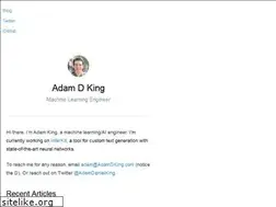 Sites similar to adamdking.com