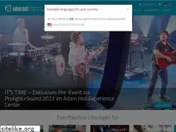 Sites similar to adamhall.de