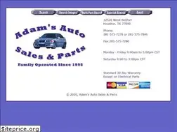Sites similar to adamsautopartstx.com