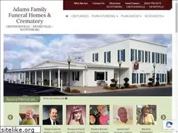 Sites similar to adamsfuneralhomeonline.com