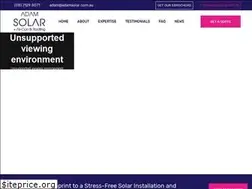 Sites similar to adamsolar.com.au
