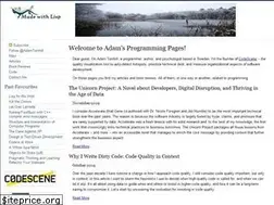 Sites similar to adamtornhill.com