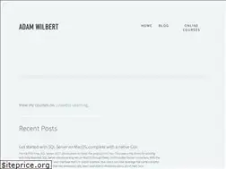 Sites similar to adamwilbert.com