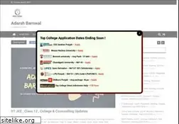Sites similar to adarshbarnwal.com