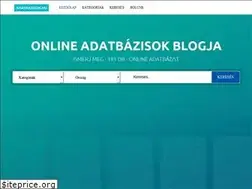 Sites similar to adatbazisok.hu