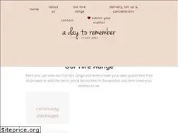 Sites similar to adaytoremembereventhire.com.au