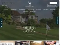 Sites similar to addingtoncourt-golfclub.co.uk