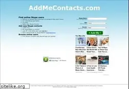 Sites similar to addmecontacts.com