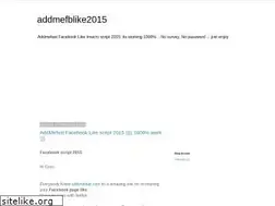 Sites similar to addmefblike2015.blogspot.com