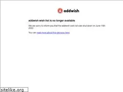 Sites similar to addwish.com