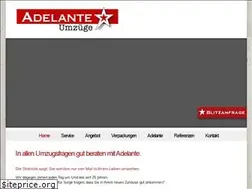 Sites similar to adelante-umzuege.de