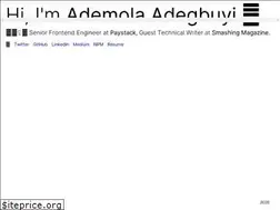Sites similar to ademola.adegbuyi.me