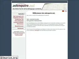 Sites similar to adenquire.net