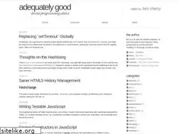 Sites similar to adequatelygood.com