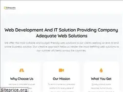 Sites similar to adequatewebsolutions.com
