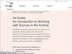 Sites similar to adfontes.uzh.ch