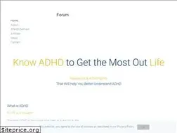 Sites similar to adhdforum.info