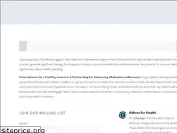 Sites similar to adhereforhealth.org