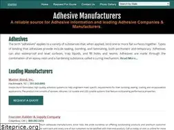 Sites similar to adhesivemanufacturers.net