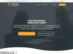 Sites similar to adhoc-translations.com