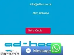 Sites similar to adhoc.co.za