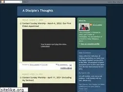 Sites similar to adisciplesthoughts.blogspot.com