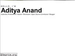 Sites similar to aditya12anand.com