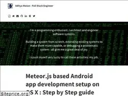 Sites similar to adityamenon.co