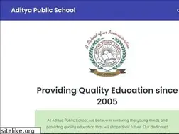 Sites similar to adityapublicschool.org.in