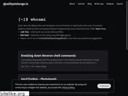 Sites similar to adityatelange.in