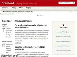 Sites similar to admission.stanford.edu