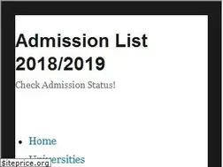 Sites similar to admissionlist.com.ng