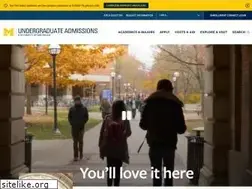 Sites similar to admissions.umich.edu