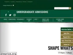 Sites similar to admissions.uncc.edu