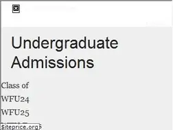 Sites similar to admissions.wfu.edu
