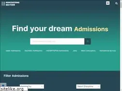 Sites similar to admissionssection.com