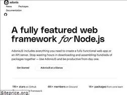 Sites similar to adonisjs.com