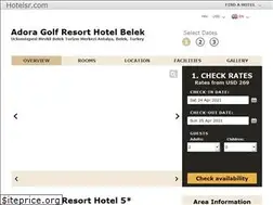 Sites similar to adora-golf-resort.hotelsr.com