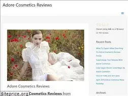 Sites similar to adorecosmeticsreviews.com