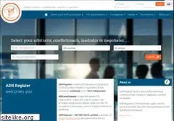 Sites similar to adr-register.com
