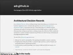 Sites similar to adr.github.io