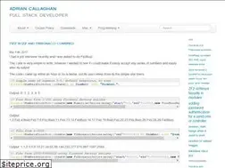Sites similar to adriancallaghan.co.uk