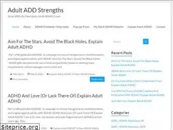 Sites similar to adultaddstrengths.com