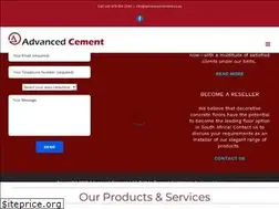 Sites similar to advancedcement.co.za