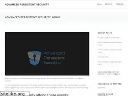 Sites similar to advancedpersistentsecurity.net