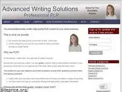 Sites similar to advancedwritingsolutions.com