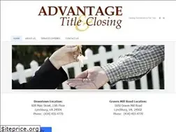 Sites similar to advantagetitleandclosing.com