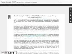 Sites similar to adventuresdotnet.blogspot.com