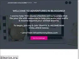 Sites similar to adventuresinblogging.co