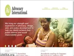Sites similar to advocacyinternational.co.uk